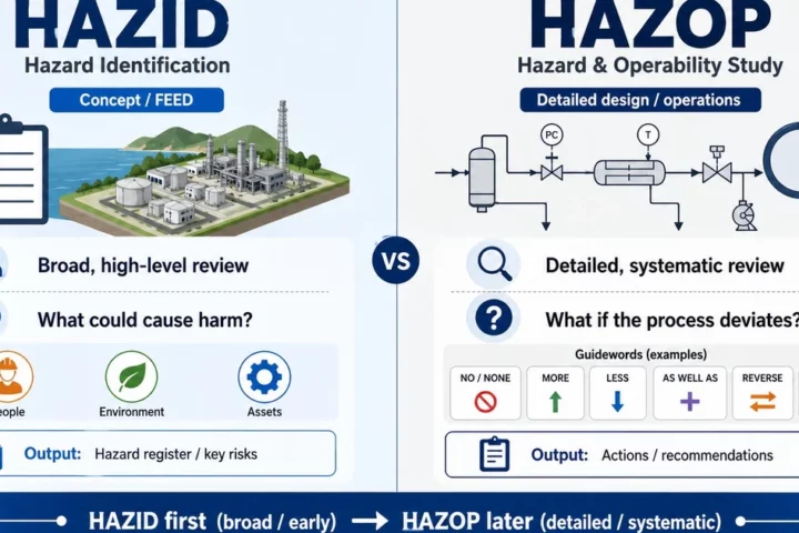 differences between HAZID and HAZOP