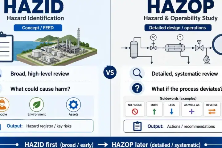 differences between HAZID and HAZOP