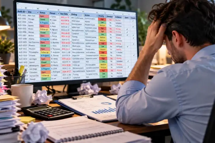 Confusing spreadsheet used for audit