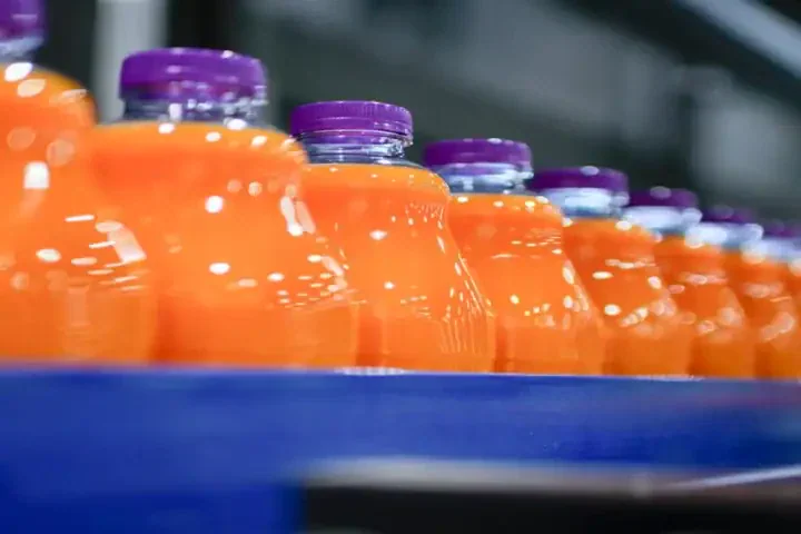 Bottling line at Refresco