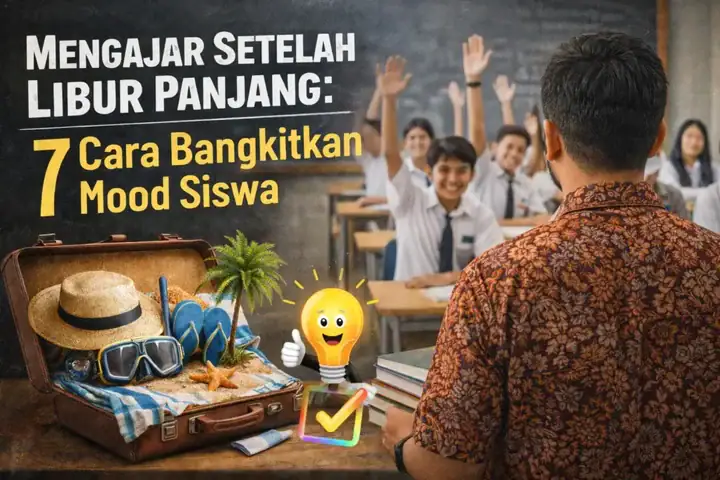 Guru membangun kembali fokus dan motivasi siswa saat mengajar setelah libur panjang di dalam kelas