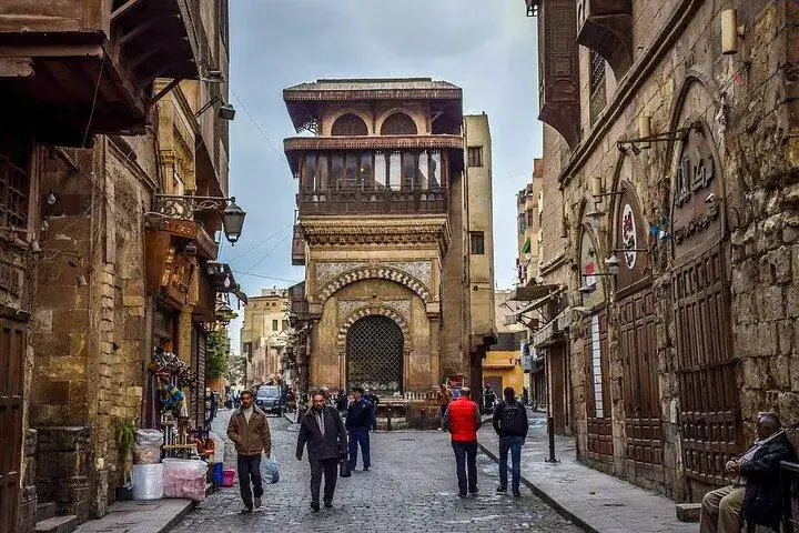 Historic pedestrian alley in Islamic Cairo