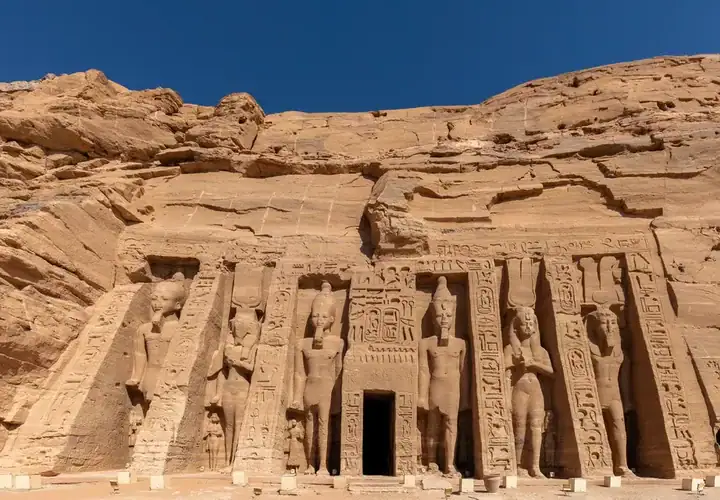 Temple of Nefertari during the Abu Simbel tour from Aswan