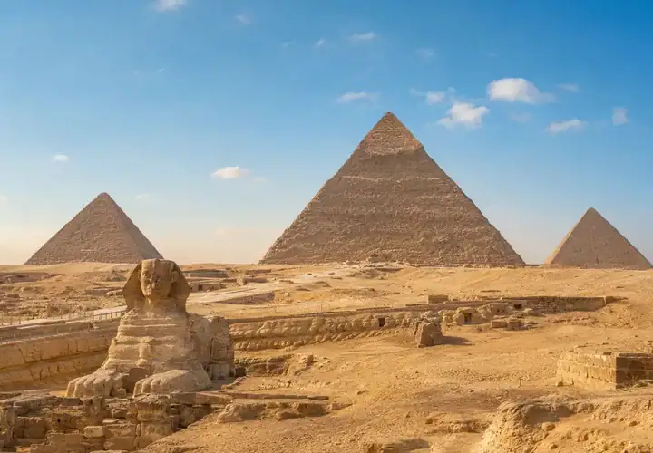 Giza Pyramids during the Cairo and Luxor Tour
