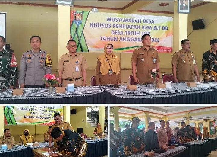 MUSYAWARAH DESA KHUSUS (MUSDESUS) PENETAPAN KELUARGA PENERIMA MANFAAT (KPM) BANTUAN LANGSUNG TUNAI DANA DESA (BLT-DD) DESA TRITIH LOR