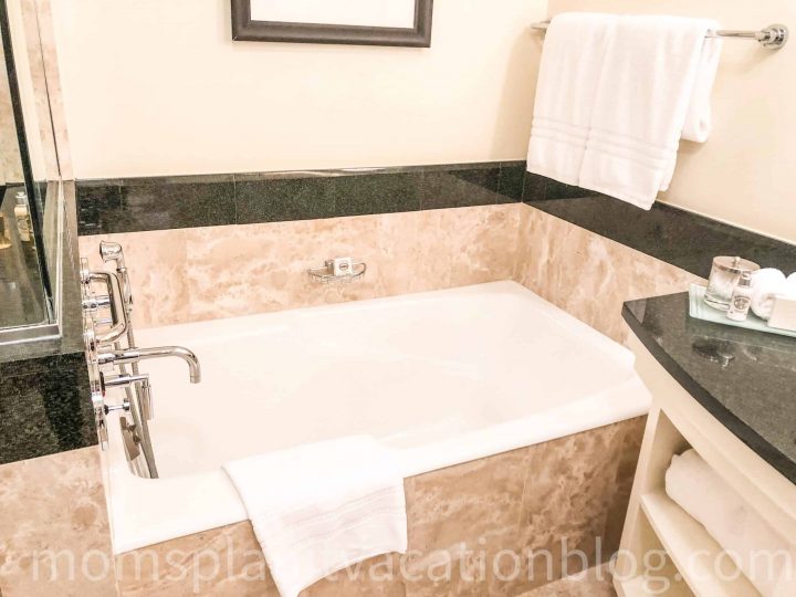 Tub in bathroom at four Seasons Hotel Miami 