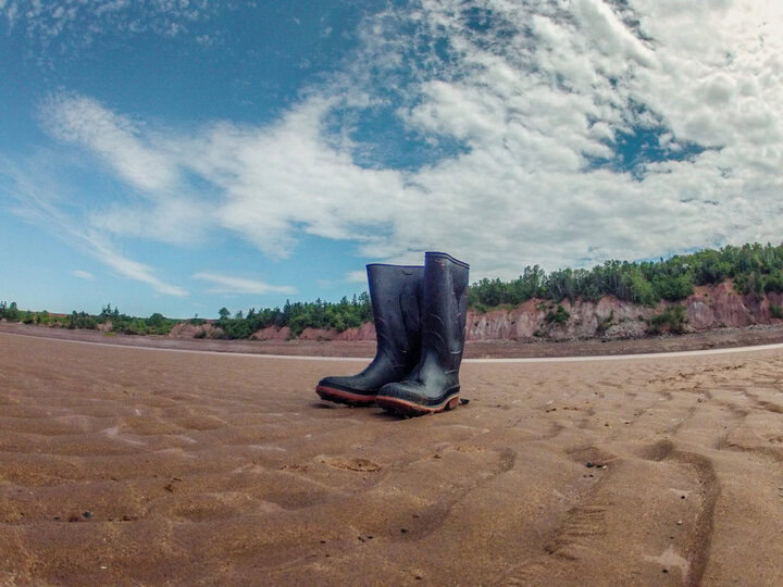 Tidal bore rafting in Nova Scotia, Canada