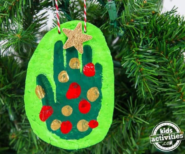 toddler handprint ornament craft