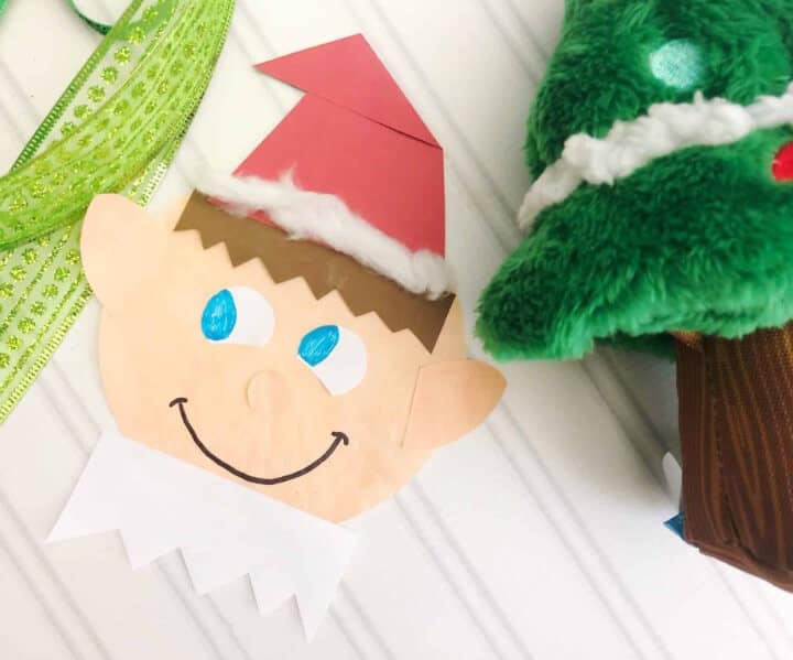 elf craft, easy Christmas craft for kids