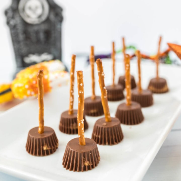 Halloween Witch Broom Pretzels