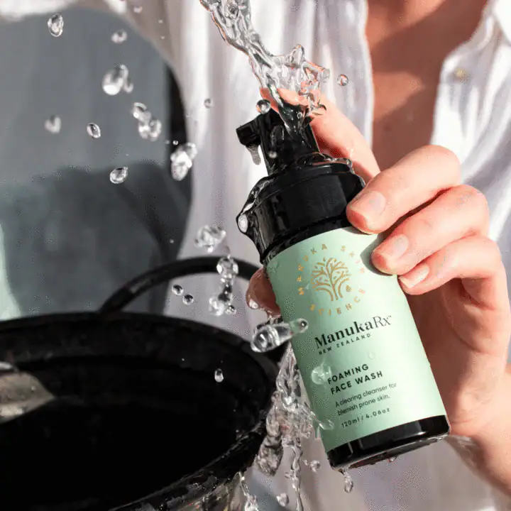 bottle of manuka face wash