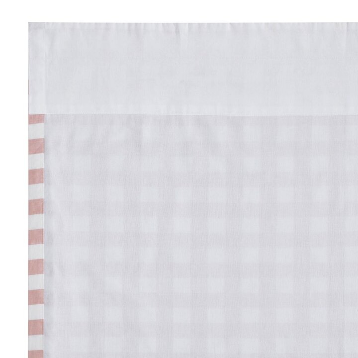 Annie Buffalo Coral Check Short Panel Set of 2 63x36