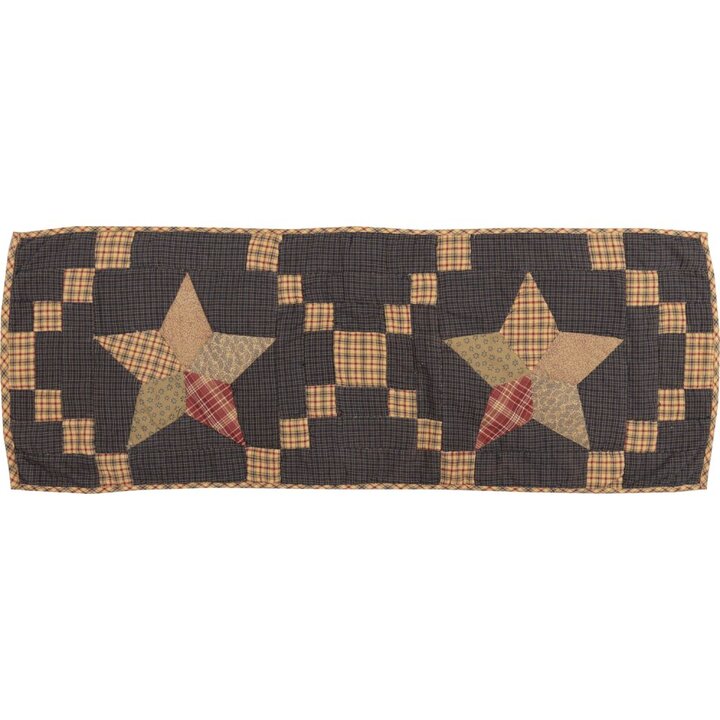Arlington Runner Quilted Patchwork Star 13x36 - Image 2