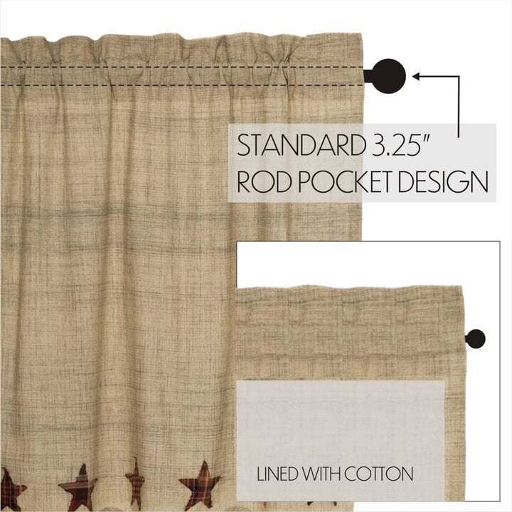 Abilene Star Prairie Swag Set of 2 36x36x18 - Image 6