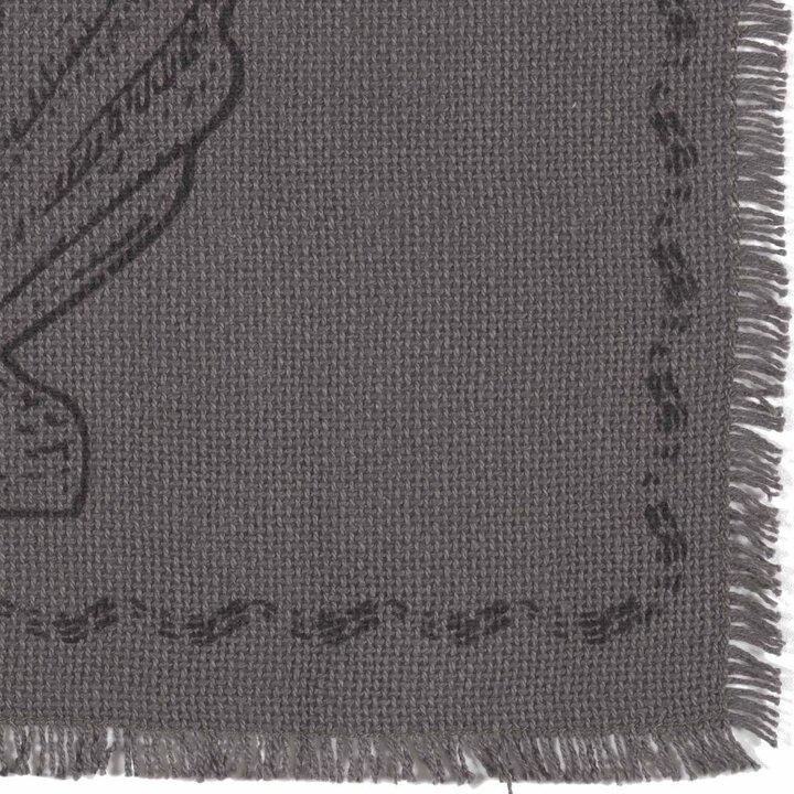 Sandy Grey Burlap Placemat Set of 6 12x18 - Image 5