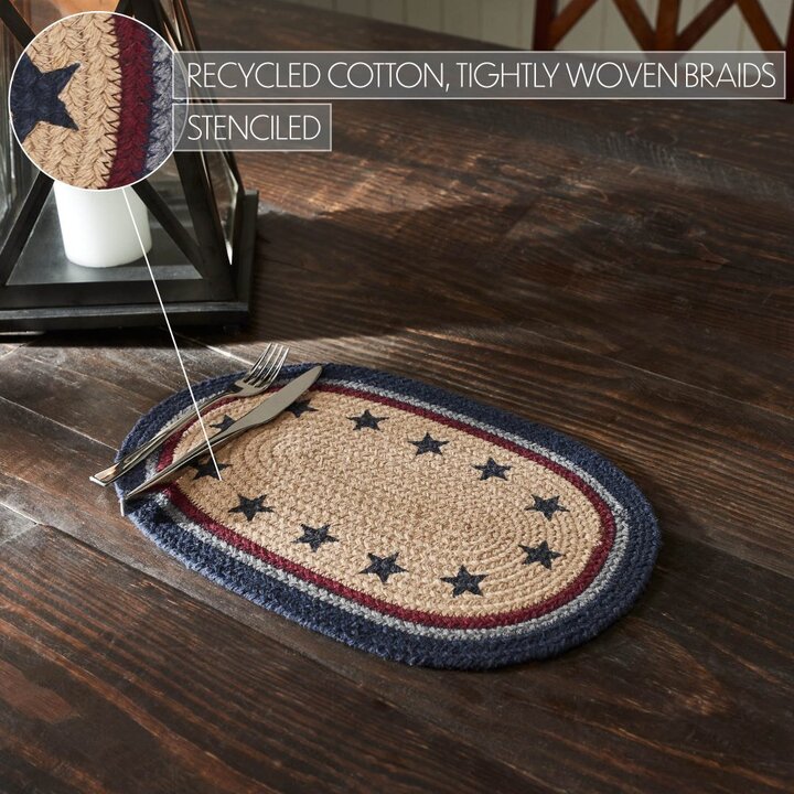 My Country Oval Placemat Stencil Stars 10x15 - Image 5
