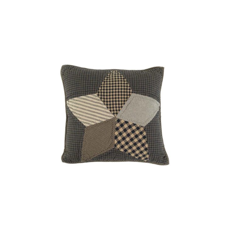 Farmhouse Star Pillow Quilted 16x16 - Image 4