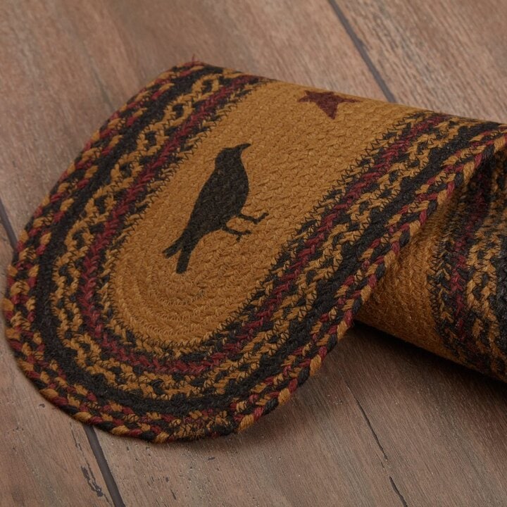 Heritage Farms Crow Jute Stair Tread Oval Latex 8.5x27 - Image 6