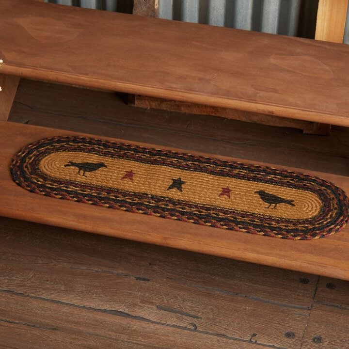 Heritage Farms Crow Jute Stair Tread Oval Latex 8.5x27 - Image 2