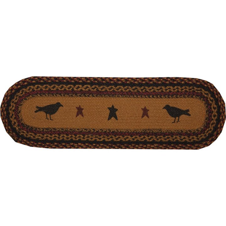 Heritage Farms Crow Jute Stair Tread Oval Latex 8.5x27 - Image 3