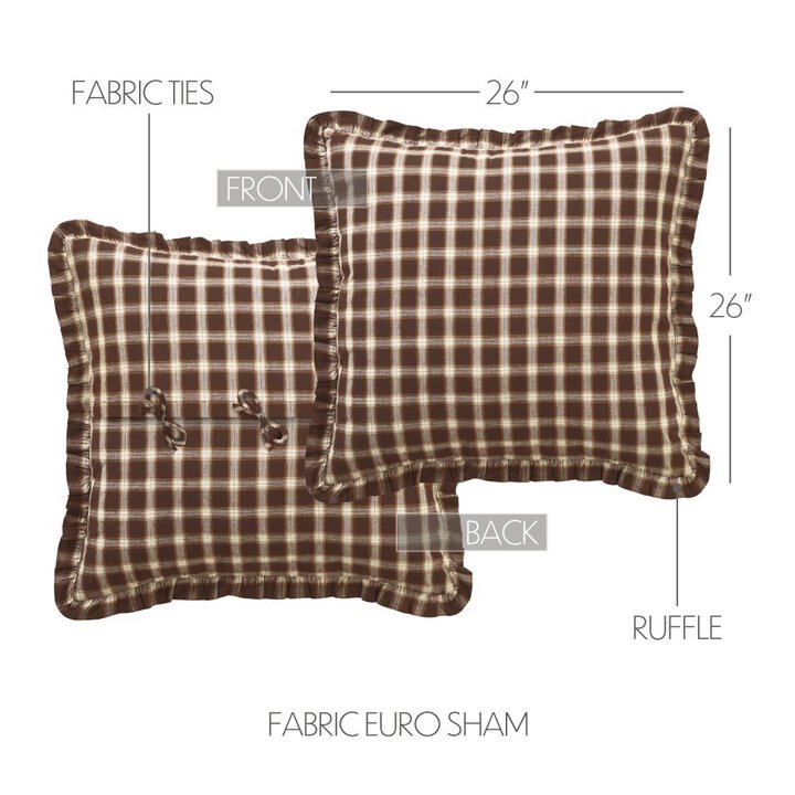 Rory Fabric Euro Sham 26x26 - Image 4