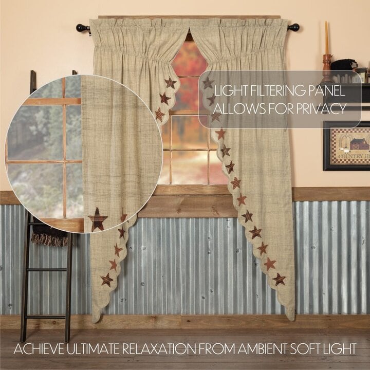 Abilene Star Prairie Long Panel Set of 2 84x36x18 - Image 4