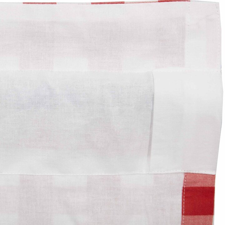 Annie Buffalo Red Check Prairie Short Panel Set of 2 63x36x18 - Image 3