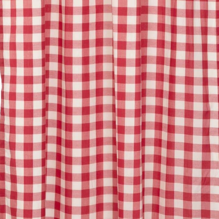 Annie Buffalo Red Check Prairie Short Panel Set of 2 63x36x18 - Image 4