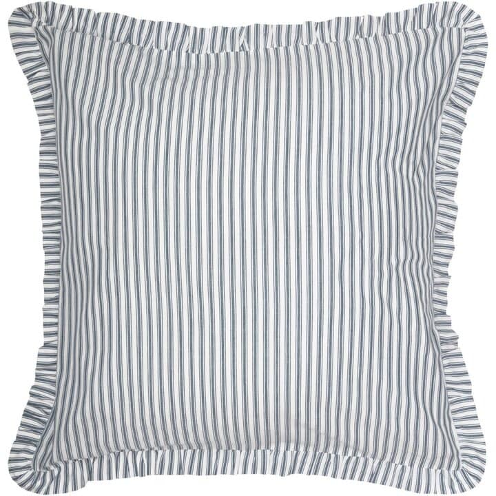 Sawyer Mill Blue Ticking Stripe Fabric Euro Sham 26x26 - Image 6