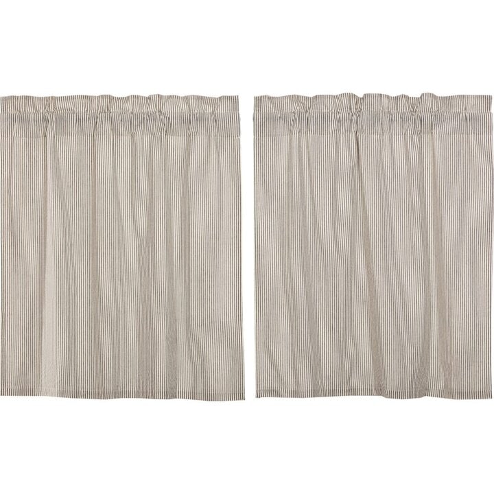 Hatteras Seersucker Blue Ticking Stripe Tier Set of 2 L36xW36 - Image 2