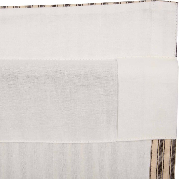 Sawyer Mill Charcoal Ticking Stripe Valance 16x60 - Image 3