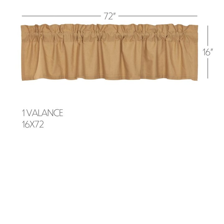 Simple Life Flax Khaki Valance 16x72 - Image 5
