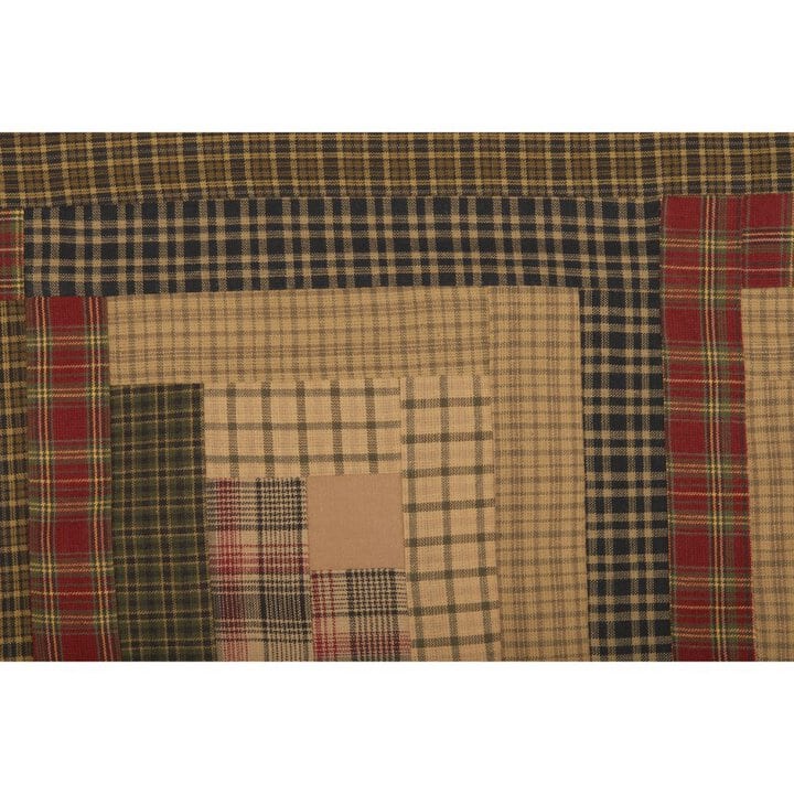 Tea Cabin Valance Log Cabin Block Border 20x60 - Image 3
