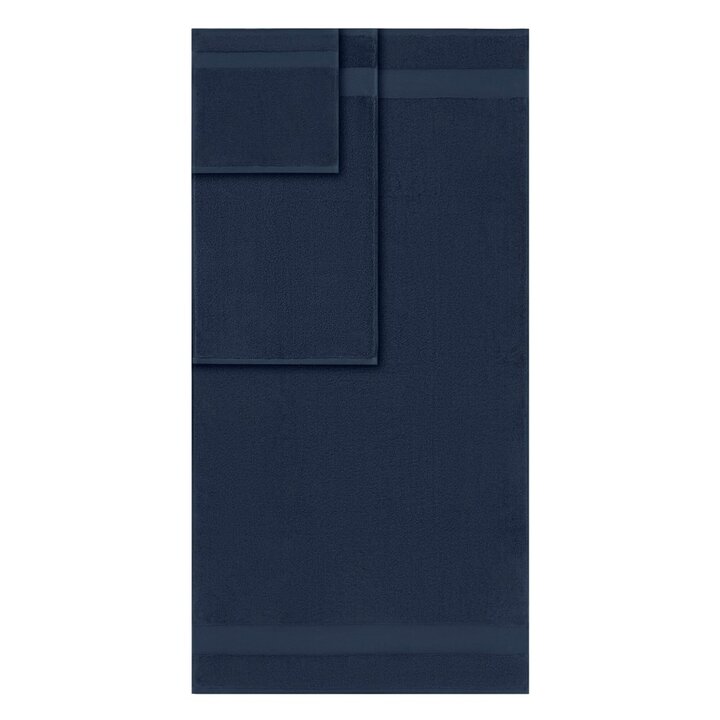 Madison Park Signature Turkish Cotton 6 Piece Bath Towel Set in Navy, 6-Piece MPS73-468 - Image 4