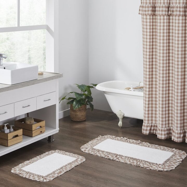 Annie Buffalo Portabella Check Bathmat 27x48 - Image 4