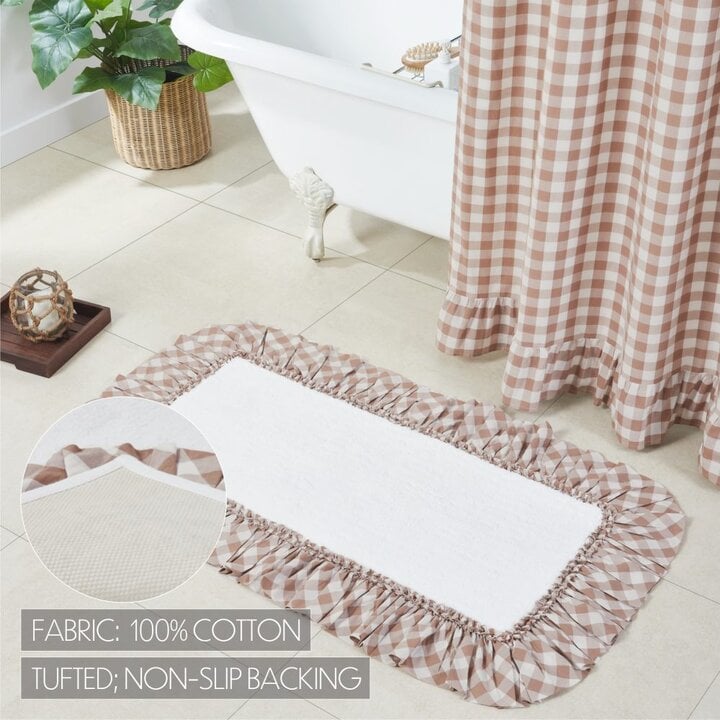 Annie Buffalo Portabella Check Bathmat 27x48 - Image 7