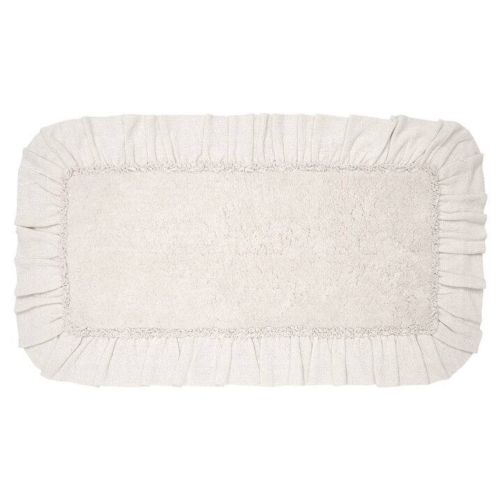 Burlap Antique White Bathmat 27x48 - Image 3