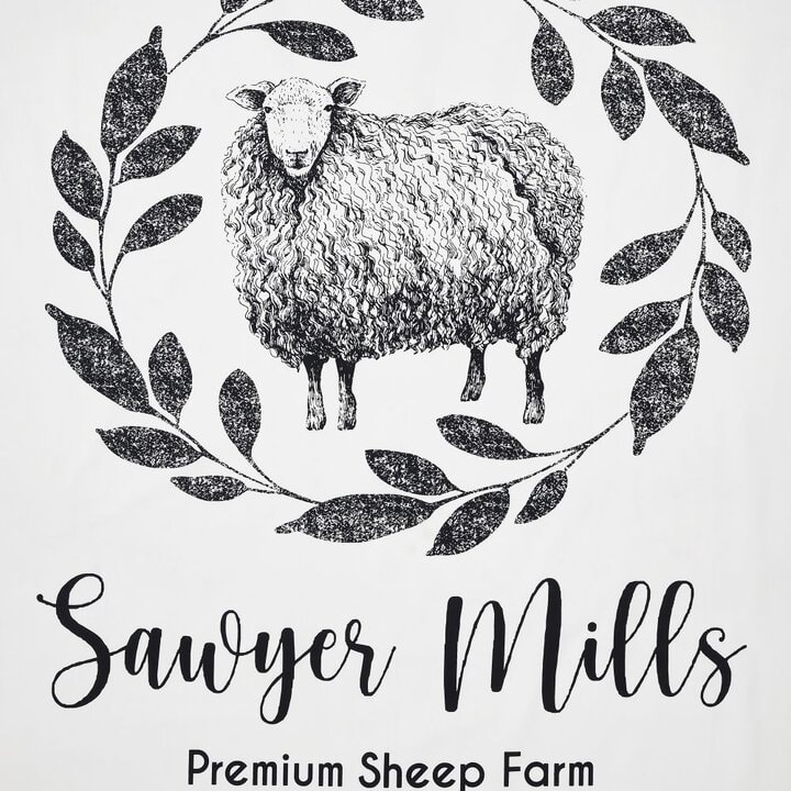 Sawyer Mill Black Sheep Shower Curtain 72x72 - Image 3