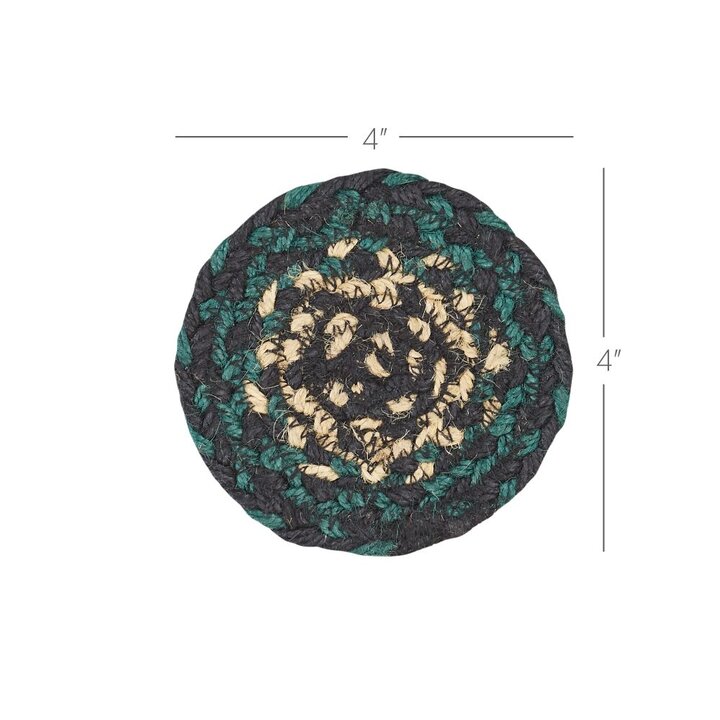 Pine Grove Jute Coaster Set of 6 - Image 4