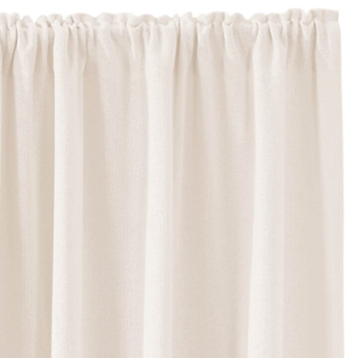 Burlap Antique White Panel Set of 2 96x50 - Image 3