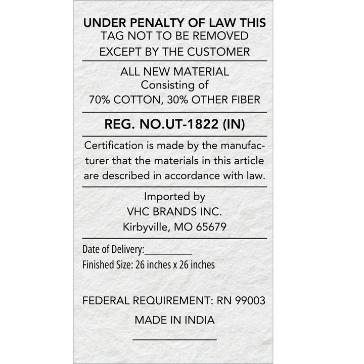 My Country Fabric Euro Sham Set of 2 26x26 - Image 6