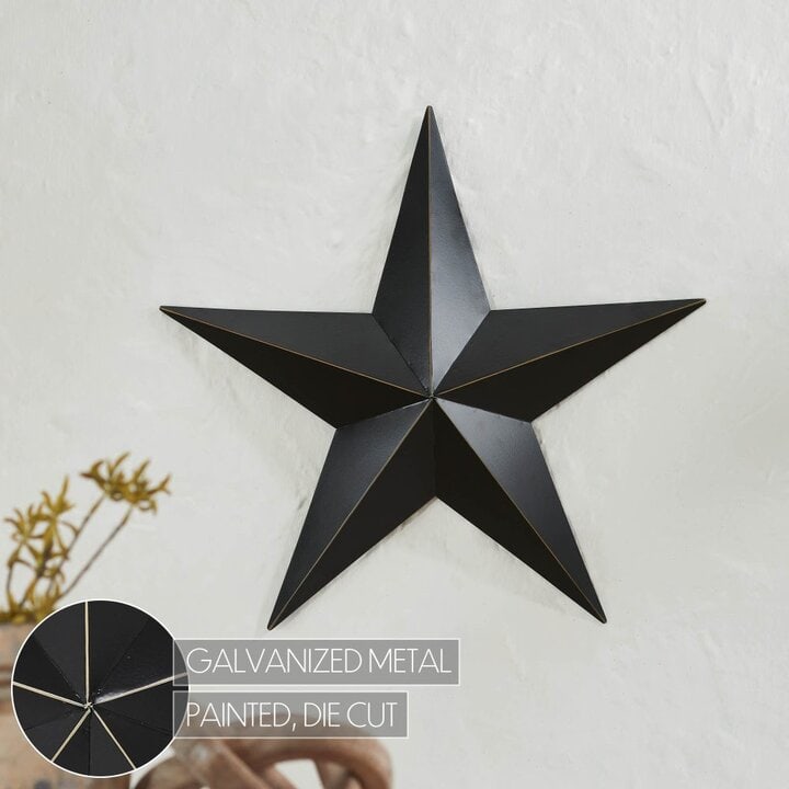Metal Star Black Distressed 18x18 - Image 6