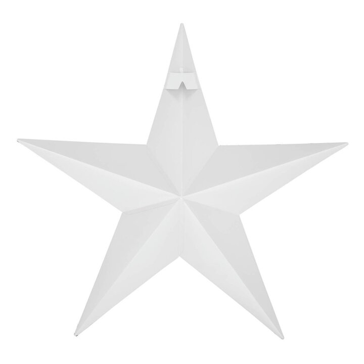 Metal Star White Distressed 18x18 - Image 3