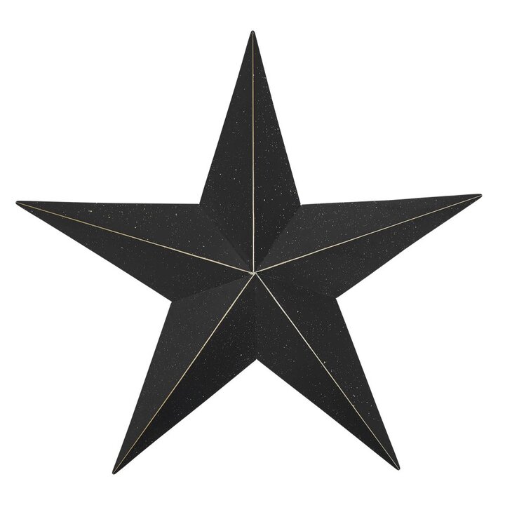 Metal Star Speckled Black Distressed 18x18 - Image 2