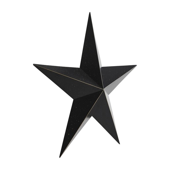 Metal Star Speckled Black Distressed 18x18 - Image 4