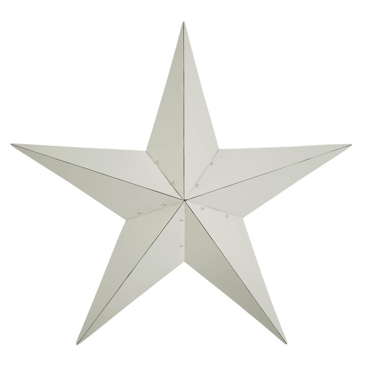 Metal Star Creme Distressed 36x36 - Image 2