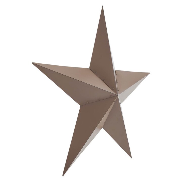 Metal Star Rust Brown Distressed 48x48 - Image 4