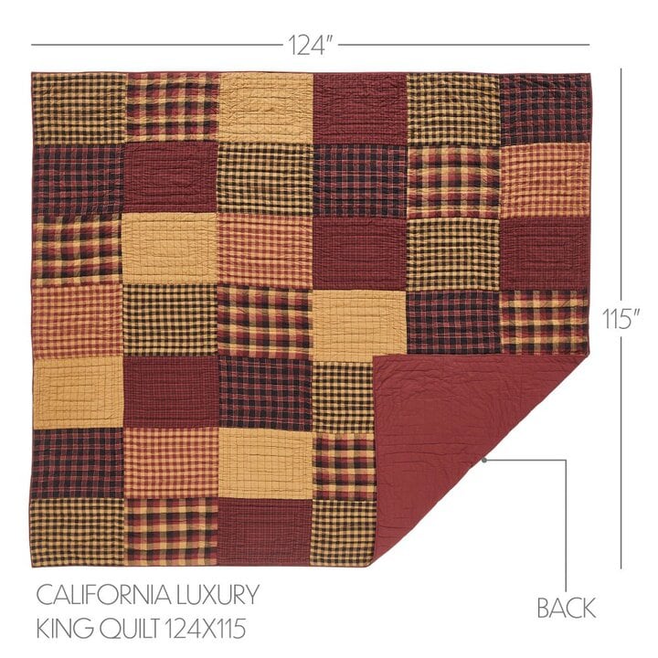 Connell California/Luxury King Quilt 124Wx115L 3pc Bundle (Quilt, Euro Shams) - Image 7
