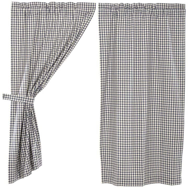 Doylestown Check Short Panel Set of 2 63Lx36W - Image 2