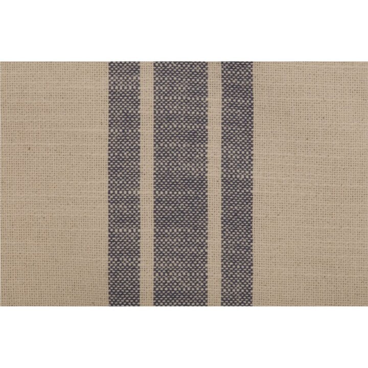 Market Place Blue Grain Sack Stripe Queen Duvet 92Lx92W - Image 3